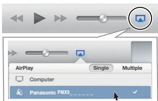 PANASONIC SC-PMX9EG - dall'icona AirPlay - 4