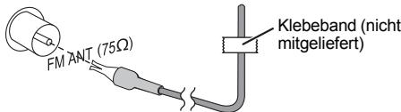FM ANT (75Ω) Klebeband (nicht mitgeliefert)