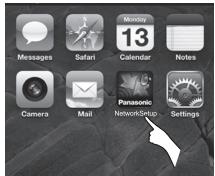 Messages Safari Monday 13 Calendar Notes Camera Mail Panasonic NetworkShips Settings