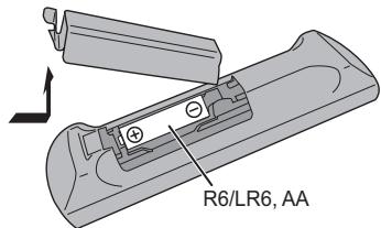 PANASONIC SC-PMX9EG - Voorbereiden van de afstandsbediening - 1