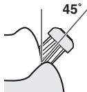 PANASONIC EW-DL82 - Como posicionar/mover para lavar os seus dentes - 1