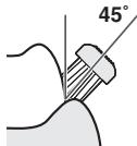 PANASONIC EW-DL82 - Hoe de tandenborstel aanbrengen/bewegen bij het poetsen van uw tanden - 1