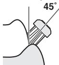 PANASONIC EW-DL82 - Sposób stosowania/przesuwania podczas szczotkowania zębów - 1