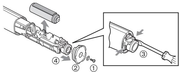 PANASONIC EW-DL82 - Remove the built-in rechargeable battery before disposing the toothbrush. - 1