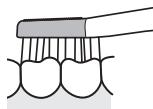 PANASONIC EW-DL82 - How to apply/move when brushing your teeth - 3