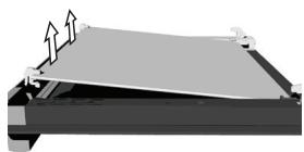 PANASONIC HLCK655B - ENLEVER LA PORTE VITRÉE INTÉRIÉURE - 3