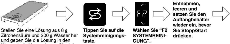 PANASONIC HLS-X485S - F2. SYSTEMREINIGUNG - 1