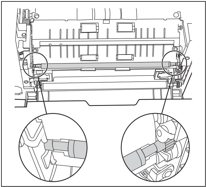 PANASONIC KV-S2045C SERIES - Re-attach the sensor roller for front scanning - 1
