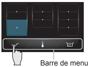 PANASONIC KYT935XLEPG - Sélectionnez la zone de cuisson en effleurant une marque carrée (■) ou en glissant. - 1