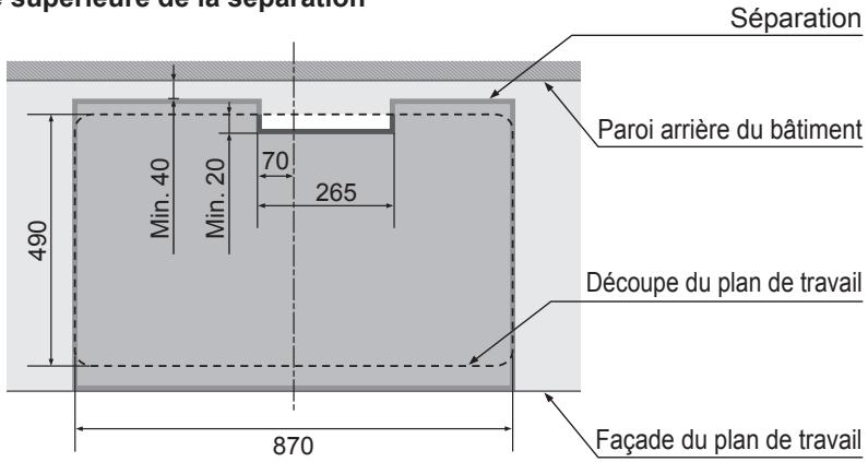 PANASONIC KYT935XLEPG - Lors de l'installation d'une séparation à l'intérieur de l'armoire - 1