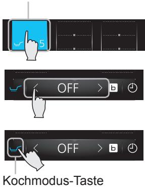 PANASONIC KYT935XLEPG - Bedienung des Schiebers - 1