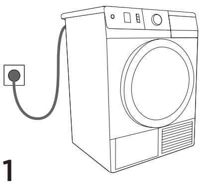 PANASONIC NHP8ER1 - MISE EN MARCHE DU SÈCHE-LINGE - 1