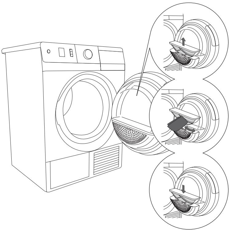 PANASONIC NHP8ER1 - NETTOYAGE DU FILTRE À MAILLES MONTÉ SUR LE HUBLOT - 1