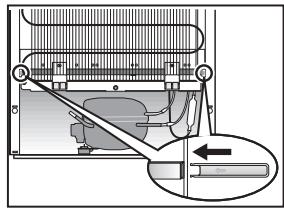 PANASONIC NR-BN31EW1 - Mise en place des guides de maintainen de la distance - 1