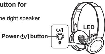 PANASONIC RPBTD5E - Press and hold the power ⏻/l button for approximately 3 seconds - 1