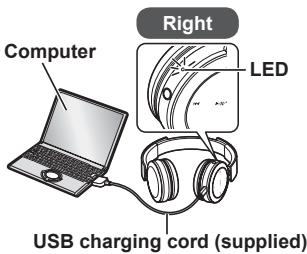 PANASONIC RPBTD5E - Connect this unit to a computer using the USB charging cord - 1