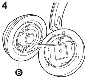 PANASONIC RPBTD5E - Demontaż baterii w przypadku usuwania słuchawek - 2
