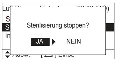 PANASONIC S125MW1E5 - ■ Sterilisierung stoppen - 1