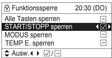 PANASONIC S125MW1E5 - Wählen Sie die Sperrfunktion und setzen Sie ein [☑]. - 2