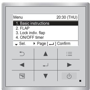 PANASONIC S125MW1E5 - Selecteer het item dat u wilt instellen. - 2