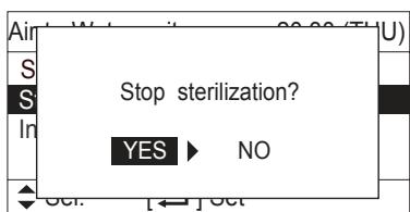 PANASONIC S125MW1E5 - ■ Stop sterilization (Parar esterilização) - 1