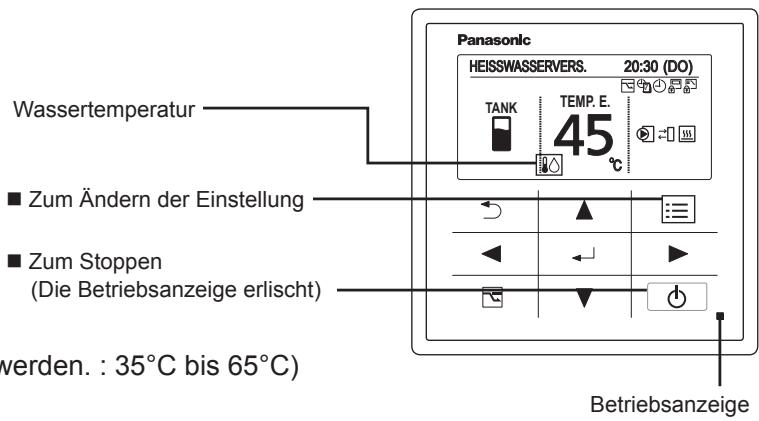 PANASONIC S125MW1E5 - Ändern Sie die Temperatureinstellung - 1