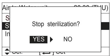 PANASONIC S125MW1E5 - ■ Stop sterilization (Stoppen met steriliseren) - 1