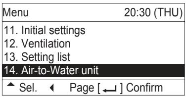 PANASONIC S80MW1E5 - Select the item to set. - 2
