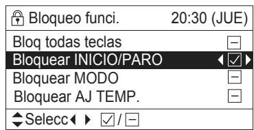 PANASONIC S80MW1E5 - Sezione el tipo de bloqueo y ajusten [☑]. - 2