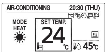 PANASONIC S80MW1E5 - Stel de temperatuur in - 6