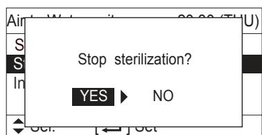 PANASONIC S80MW1E5 - ■ Stop sterilization - 1