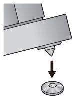 PANASONIC SB-R1-E - ■ Bevestiging van de schroefpootjes - 2