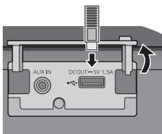 AUX IN DCOUT→5V 1.5A