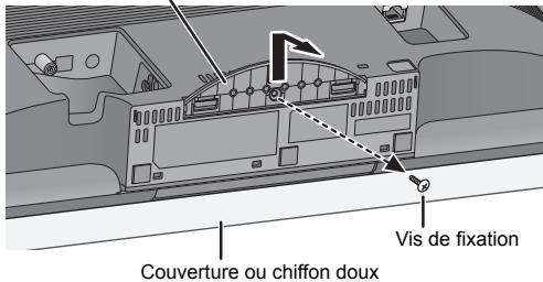 Couverture ou chiffon doux Vis de fixation