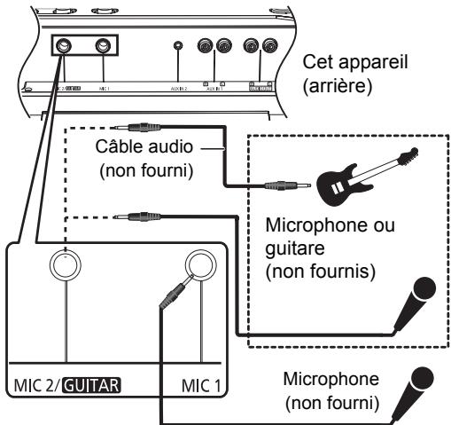 PANASONIC SC-CMAX5 - Utilisation d'un microphone ou d'une guitare - 1