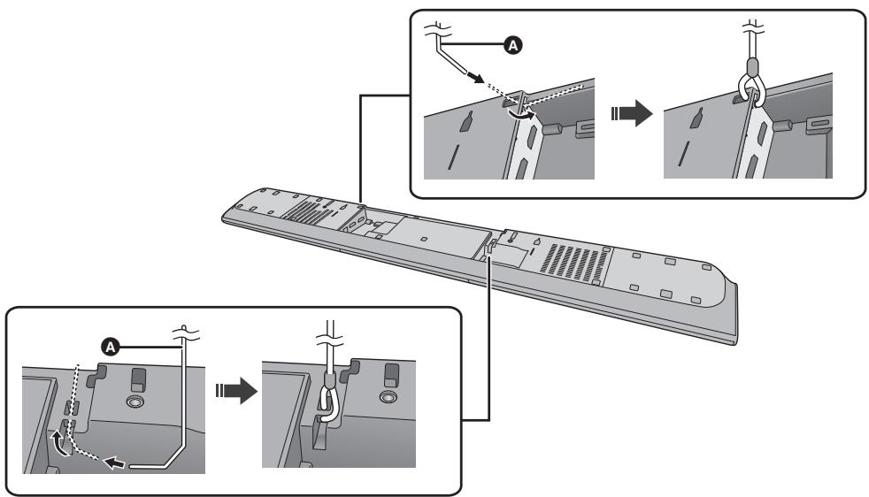 PANASONIC SC-HTB485EG - Bringen Sie das Kabel am Hauptgerät an. - 1