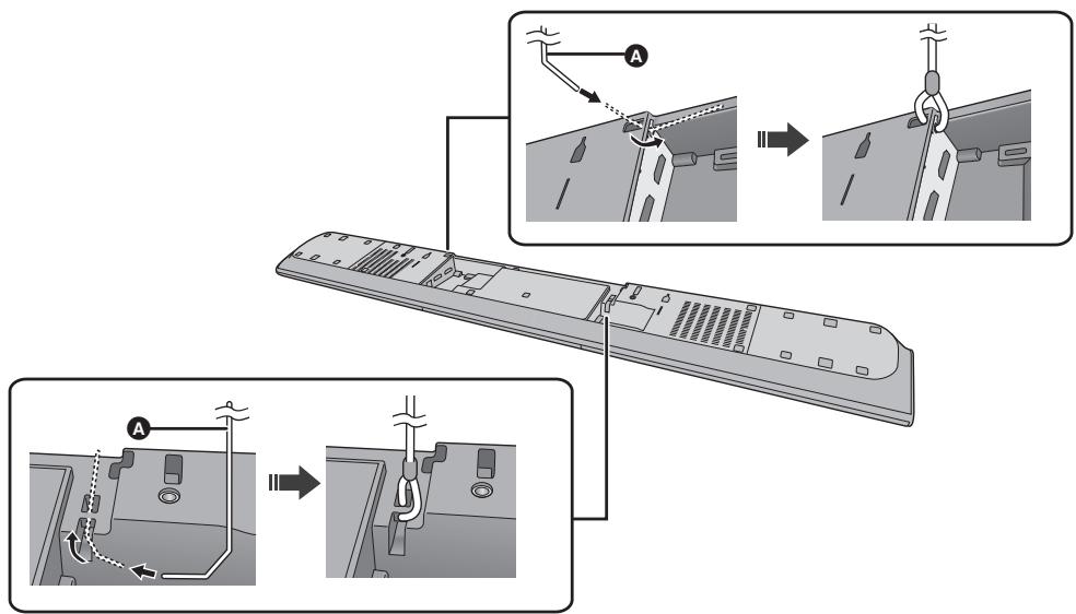 PANASONIC SC-HTB485EG - Bevestig het koord aan het hoofdtoestel. - 1