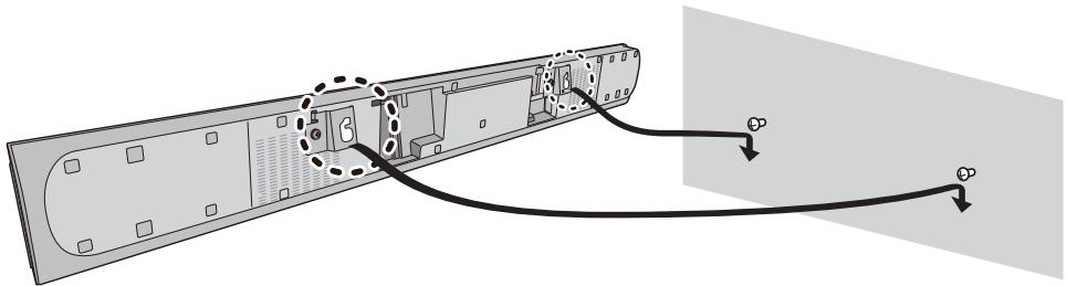 PANASONIC SC-HTB485EG - Inserire una vite all'interno del muro. - 3