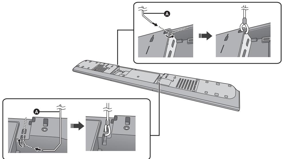 PANASONIC SC-HTB485EG - Attachez la cordelette à l'appareil principal. - 1