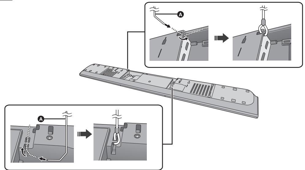PANASONIC SC-HTB485EG - Bringen Sie das Kabel am Hauptgerät an. - 1