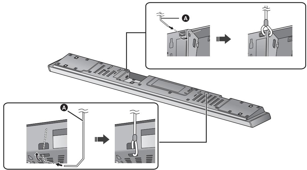 PANASONIC SC-HTB690EG - Attachez la cordelette à l'appareil principal. - 1