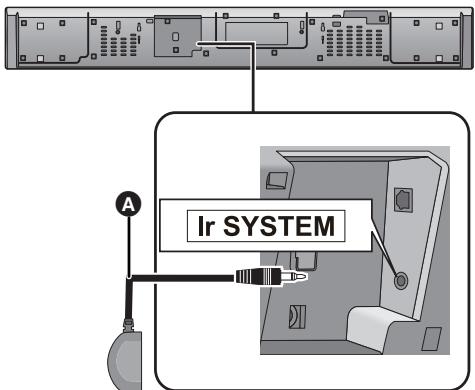 PANASONIC SC-HTB690EG - Conecte el enchufe al terminal Ir SYSTEM de launidad principal. - 1