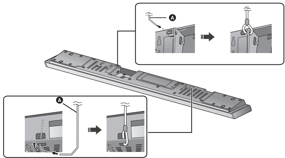 PANASONIC SC-HTB690EG - Zamocuj linke do glównego urzadzenia. - 1