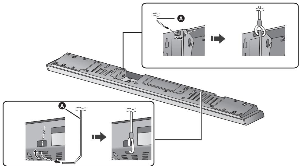 PANASONIC SC-HTB690EG - Bringen Sie das Kabel am Hauptgerät an. - 1