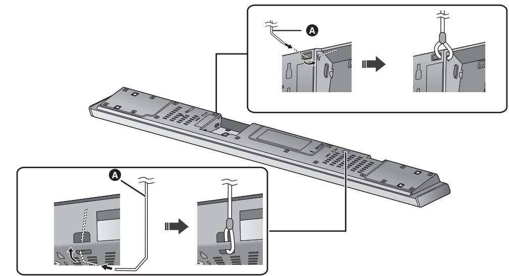 PANASONIC SC-HTB690EG - Bringen Sie das Kabel am Hauptgerät an. - 1
