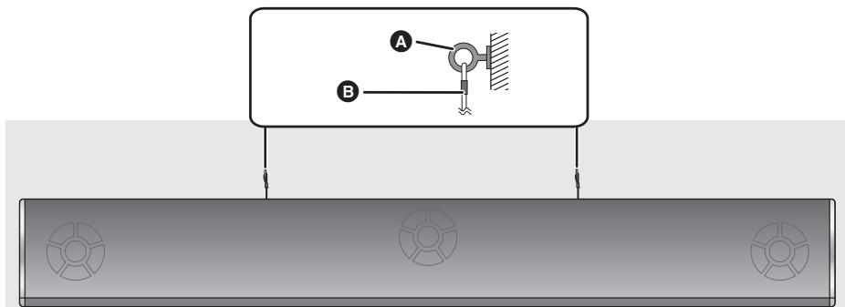 PANASONIC SC-HTB690EG - Sujete el cable a la pared. - 1