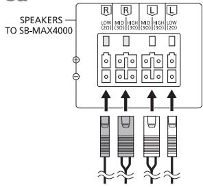 PANASONIC SC-MAX-4000 - Connect the speakers. - 1
