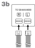PANASONIC SC-MAX-4000 - Raccorder les enceintes. - 2