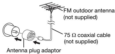 PANASONIC SC-MAX-4000 - Connect the FM outdoor antenna. - 1