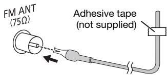 PANASONIC SC-MAX-4000 - Connect the FM indoor antenna. - 1